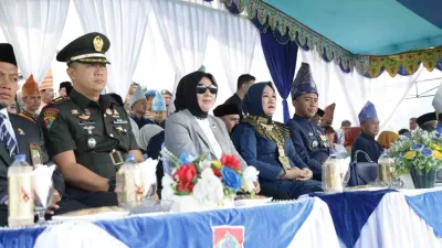 Peringatan HUT Ke-15 Kabupaten Bolaang Mongondow Timur: Wali Kota Tatong Bara Hadiri Upacara