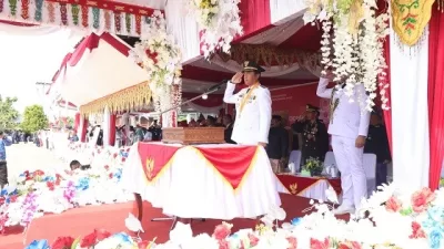 Peringatan Hari Kemerdekaan RI Ke-78 Dipimpin oleh Bupati Bolaang Mongondow Timur