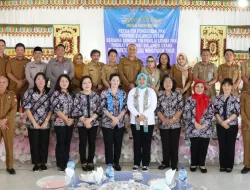 Ketua TP PKK Boltim Sambut Kedatangan Tim Penilai Lomba PKK Sulut