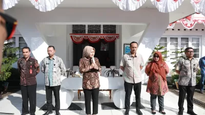 Pimpin Wali Kota Kotamobagu Ir. Hj. Tatong Bara, pada Apel Kerja Terakhir sebelum Purna Tugas