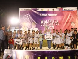 Wali Kota Tatong Bara Menutup Suksesnya Turnamen Wali Kota Cup Sepakbola Putri di Bolaang Mongondow Raya 2023