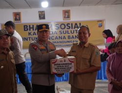 Bhakti Sosial Kapolda Sulut Bantu Korban Banjir di Bolmong