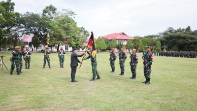 Satgas Pamtas Yonarmed 19 Bogani Dilepas Wabup Bolmong