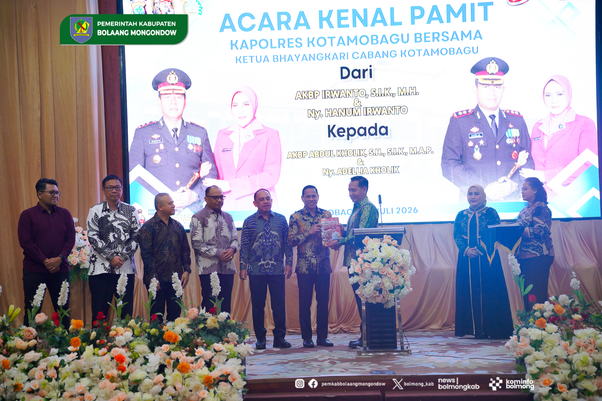 Kenal Pamit Kapolres Kotamobagu Dihadiri Bupati Bolmong 5 G DSC08842