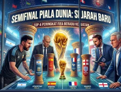 Semifinal Piala Dunia: 4 Tim Teratas FIFA Cetak Sejarah