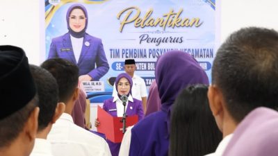 Tim Pembina Posyandu Boltim dilantik oleh Ny. Rosita Manoppo-Pobela. Bupati Oskar Manoppo perkuat layanan kesehatan dasar desa.